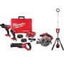 Milwaukee M18 FUEL 18-Volt Lithium Ion Brushless Cordless Combo Kit 4-Tool with ROCKET Dual Power Tower Light - Image 1