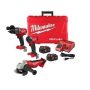 Milwaukee M18 FUEL 18-V Lithium-Ion Brushless Cordless Hammer Drill/Impact Driver Combo Kit (2-Tool) w/4 1/2 in. Cut-Off/Grinder - Image 1