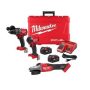 Milwaukee M18 FUEL 18-V Li-Ion Brushless Cordless Hammer Drill/Impact Driver Combo Kit (2-Tool) w/5 in. Braking Flathead Grinder 3697-22-2887-20 - Image 1