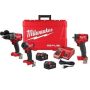 Milwaukee M18 FUEL 18-V Lithium-Ion Brushless Cordless Hammer Drill/Impact Driver Combo Kit (2-Tool) with 3/8 in. Impact Wrench 3697-22-2854-20 - Image 1