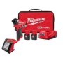 Milwaukee M12 FUEL 12-Volt Lithium-Ion Brushless Cordless 1/4 in. Hex Impact Driver Kit with M12 LED Flood Light - Image 1