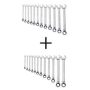 DEWALT Reversible SAE Ratcheting Wrench Set (12-Piece) and Reversible Metric Ratcheting Wrench Set (12-Piece) - Image 1