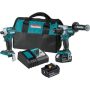 Makita 18V LXT Lithium-ion Brushless Cordless 2-piece Combo Kit (Hammer Drill/Impact Driver) 6.0Ah - Image 1
