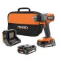 RIDGID 18V SubCompact Brushless Cordless 1/2 in. Hammer Drill Kit with (2) 2.0 Ah Batteries, Charger, and Bag - Image 1