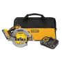 DEWALT 20V MAX Lithium-Ion Cordless Brushless 7-1/4 in. Circular Saw Kit with 5.0Ah POWERSTACK Battery and Charger - Image 1