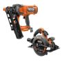 RIDGID 18V Brushless Cordless 21° 3-1/2 in. Framing Nailer with Brushless 7-1/4 in. Circular Saw (Tools Only) - Image 1
