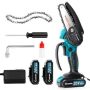 20V 4 in. Cordless Mini Chainsaw Including 2 Batteries - Image 1