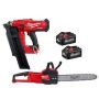 Milwaukee M18 FUEL 3-1/2 in 18-Volt 21-Degree Lithium-Ion Brushless Cordless Nailer w/16 in FUEL Chainsaw, Two 6Ah HO Batteries - Image 1