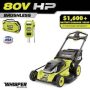 RYOBI 80V HP Brushless Battery Cordless Electric 30 in. Multi-Blade Mower with Battery and Charger - Image 1