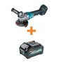 Makita 40V Max XGT Brushless Cordless 4-1/2/5 in. Paddle Switch Angle Grinder (Tool Only) with bonus 40V Max XGT 4.0Ah Battery - Image 1