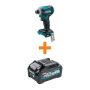 Makita 40V max XGT Brushless Cordless 4-Speed Impact Driver (Tool Only) with bonus 40V Max XGT 4.0Ah Battery - Image 1