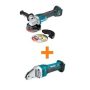 Makita 18V LXT Lithium-Ion Brushless 4-1/2 in./5 in. Cut-Off/Angle Grinder with bonus 18V LXT 16 Gauge Compact Straight Shear - Image 1
