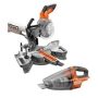 RIDGID 18V Cordless 2-Tool Combo Kit with Brushless 7-1/4 in. Dual Bevel Sliding Miter Saw and Compact Hand Vacuum (Tools Only) - Image 1