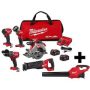 Milwaukee M18 FUEL 18-Volt Lithium-Ion Brushless Cordless Combo Kit (5-Tool) with Brushless Cordless Handheld Blower - Image 1