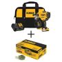 DEWALT 20V MAX Lithium-Ion 15-Degree Cordless Roofing Nailer Kit with 1-1/4 in. x 0.120-Gauge Coil Roofing Nails (7,200-Pack) - Image 1