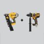 DEWALT 20V MAX XR Cordless Brushless 2-Speed 21° Plastic Collated Framing Nailer and 1/2 in. Hammer Drill/Driver (Tools Only) - Image 1