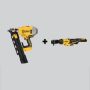 DEWALT 20V MAX XR Cordless Brushless 2-Speed 21-Degree Plastic Collated Framing Nailer & Cordless 3/8 in. Ratchet (Tools-Only) - Image 1