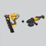 DEWALT 20V MAX XR Cordless Brushless 2-Speed 21° Plastic Collated Framing Nailer and 5 in. Random Orbit Polisher (Tools Only) - Image 1