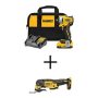 DEWALT ATOMIC 20V MAX Lithium-Ion Brushless Cordless Compact 1/4 in. Impact Driver Kit and Oscillating Tool with 2Ah Battery - Image 1