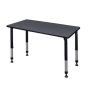 Regency Rumel 42 in. x 24 in. H Grey Adjustable Classroom Table - Image 1