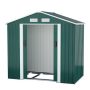 JAXPETY 7 ft. W x 4.2 ft. D Outdoor Metal Storage Shed Tool Organizer for Backyard Garden with Sliding Door(29.4 sq. ft.) - Image 1