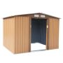 JAXPETY 8.4 ft. W x 6.7 ft.D Metal Shed Outdoor Storage Building w/ Sliding Door, 4 Vents( 56.28 sq. ft.) - Image 1