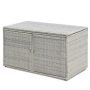 Costway 88-gal Patio Rattan Storage Container Box - Image 1