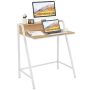 31 in. Rectangle Natural Wood Computer Desk - Image 1