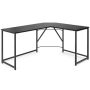58 in. W Black L-Shaped Corner Computer Desk - Image 1