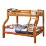 Furniture of America - Amiel Oak Twin Over Full Bunk Bed - Image 1