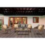 MOD Jaden 4-pc Wicker Patio Conversation Set with Gray Cushions - Image 1
