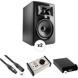 JBL-305P-MkII–Studio-Monitor-Kit-w-Passive-Monitor-Controller-Speaker-Pads-and-Cables