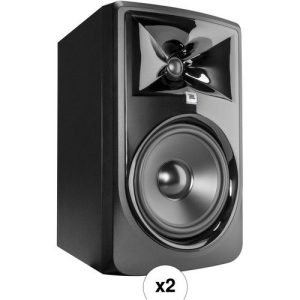 JBL-308P-MkII-Kit–Two-Powered-8in-Two-Way-Studio-Monitors-Pair