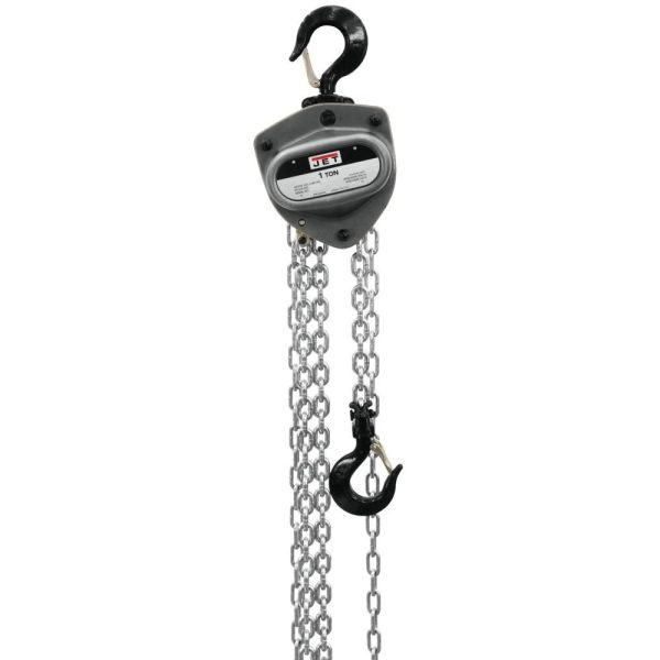 Jet-L100-100WO-10-1-Ton-Hand-Chain-Hoist-w-10-ft-Lift-and-Overload-Protection