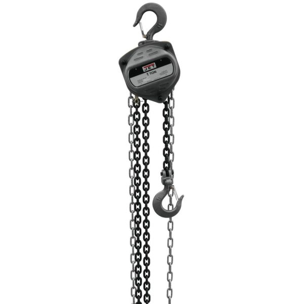 Jet-S90-100-30-1-Ton-Hand-Chain-Hoist-w-30-ft-Lift