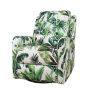 JAYDEN CREATION Bellamy Green Swivel Recliner w/ Metal Base - Image 1