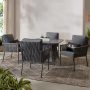 Hampton Bay Tolston 5-Piece Wicker Outdoor Patio Dining Set with Charcoal Cushions - Image 1