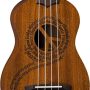 Luna - Love Music Peace Soprano Ukulele - Satin Natural - Image 1