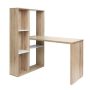 47.24 in. Rectangle Brown MDF Computer Desk with Multi-Functional 3-in-1 Desk - Image 1
