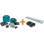 Makita 18V X2 LXT 6-1/2 in. Brushless Cordless Plunge Circular Saw 2 Batteries 5.0 Ah with Guide Rail - Image 2