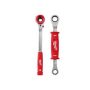 Milwaukee Lineman's High Leverage Ratcheting Wrench with Smooth Strike Face and Lineman's 2-in-1 Insulated Ratcheting Box Wrench - Image 1