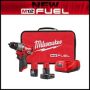 Milwaukee M12 FUEL 12-Volt Lithium-Ion Brushless Cordless 1/2 in. Hammer Drill Kit with 4.0 Ah and 2.0 Ah Battery and Soft Case - Image 1