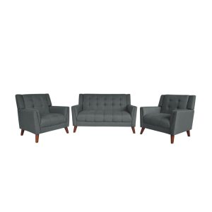 Noble-House-Candace-Mid-Century-Modern-3-Piece-Tufted-Dark-Gray-Fabric-Arm-Chair-and-Loveseat-Set