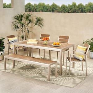 Noble-House-Cape-Coral-30-25-in-Silver-6-Piece-Metal-Rectangular-Outdoor-Dining-Set