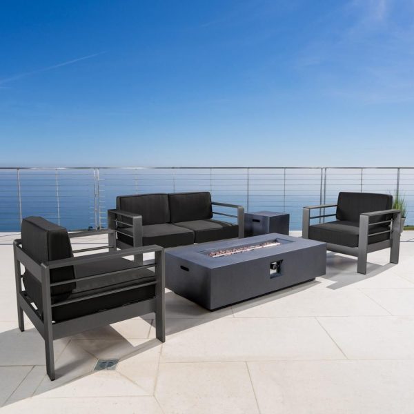 Noble-House-Cape-Coral-Grey-5-pc-Metal-Patio-Fire-Pit-Set-w-Dark-Grey-Cushions