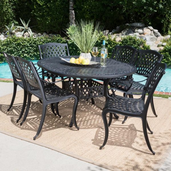 Noble-House-Carysfort-Black-7-pc-Aluminum-Outdoor-Dining-Set