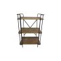 Noble House Cedarburg 40.75-inch Antique Brown Wood 3-Shelf Etagere Bookcase - Image 1