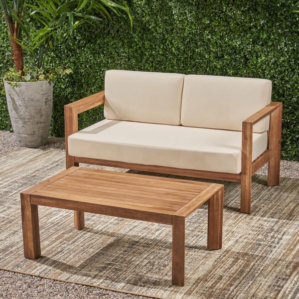 Noble-House-Genser-Brown-2-pc-Wooden-Patio-Conversation-Set-w-Beige-Cushions