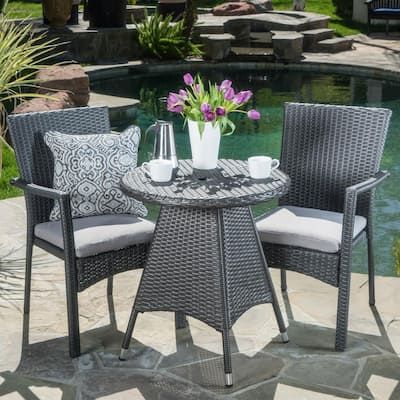 Noble-House-Gray-3-pc-Plastic-Round-Outdoor-Dining-Set-with-Gray-Cushion
