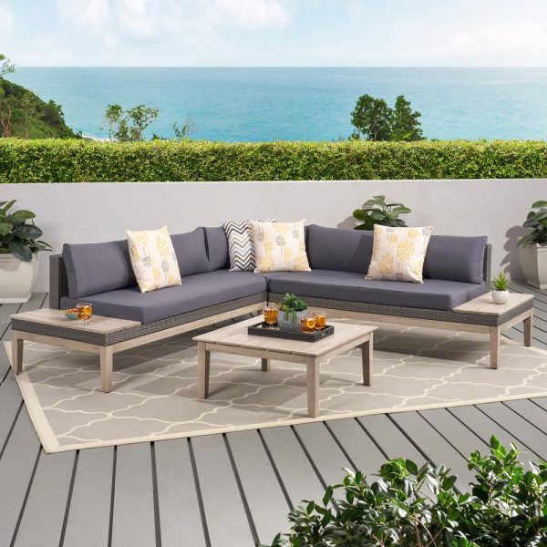 Noble-House-Loft-Light-Grey-4-pc-Wicker-Patio-Conversation-Sectional-Seating-Set-w-Dark-Grey-Cushions